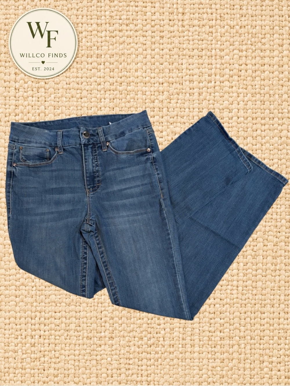 Seven7 Women’s Size 8 Bootcut Jeans Medium Wash Stretch Denim